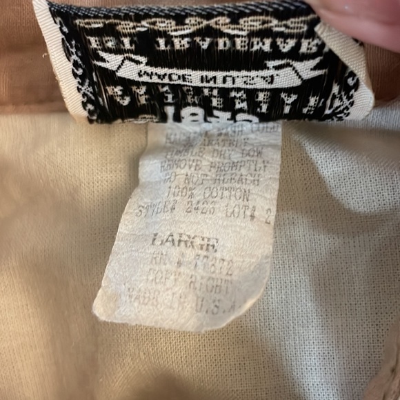 Vintage 1849 Authentic Ranchwear Western Long Sleeve tan embroidered Shirt Large - Picture 7 of 7